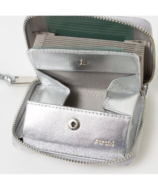 UNBILLION ペルケ perche / シープボックスキルト・ジャバラカードウォレット シルバー