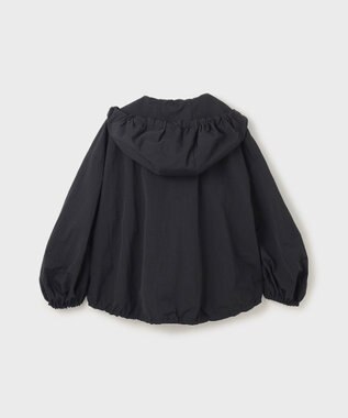 GRACE CONTINENTAL ナイロンバルーンフードジャケット ブラック
