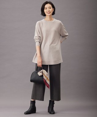 J.PRESS LADIES 【洗える】EASY WOOL チュニック ニット ベージュ系