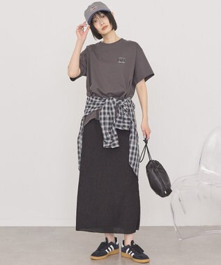 AMERICAN HOLIC バイカラーピグメントキャップ Gray