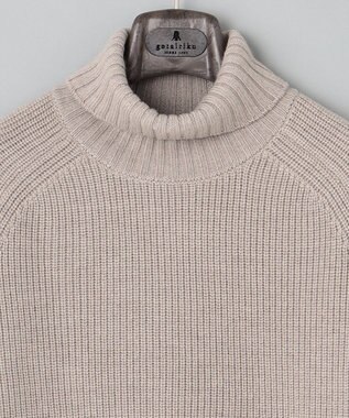 GOTAIRIKU ミドルゲージ＿畦編みタートル ベージュ系