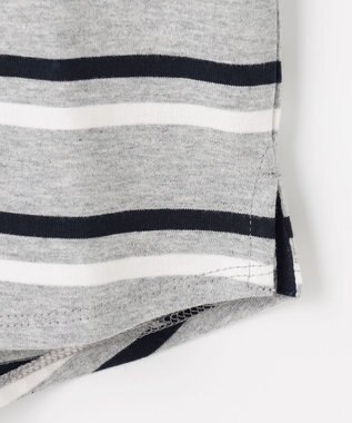 J.PRESS KIDS 【90-130cm】 トラッドボーダーロンＴシャツ グレー