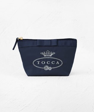 TOCCA 【WEB限定＆一部店舗限定】POINT OF RIBBON POUCH ポーチ ネイビー系