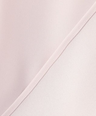 23区 L 【洗える】バックサテンアムンゼン ブラウス ピンクベージュ系