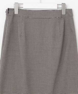 J.PRESS LADIES 【洗える】杢チェック スカート ブラック系3