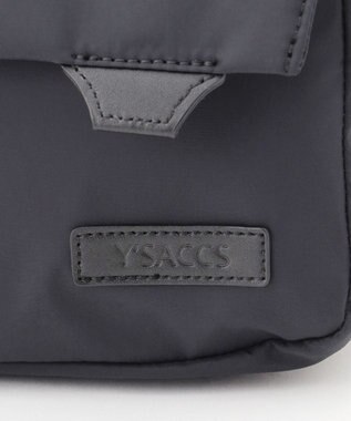 Y'SACCS ダブルタブ　トラベルポシェット ブラック