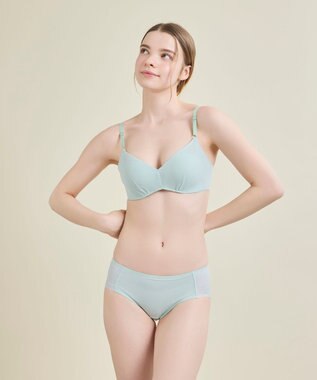 une nana cool 【リニューアル】364ブラ シンプル ノンワイヤーブラ ミント