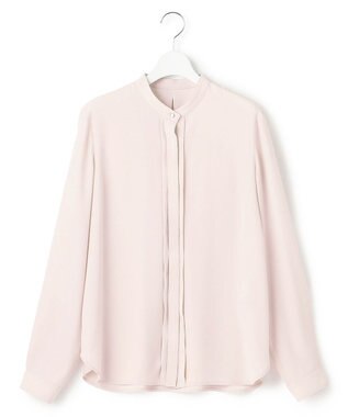 23区 【洗える】バックサテンアムンゼン ブラウス ピンクベージュ系