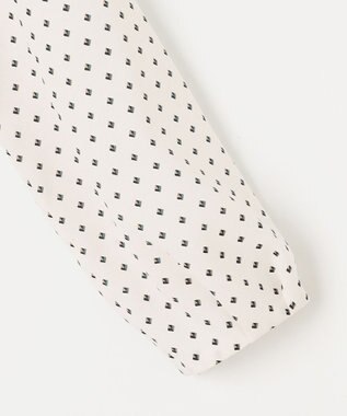 J.PRESS LADIES L 【洗える】ジオメトリックプリント ブラウス ホワイトプリント系