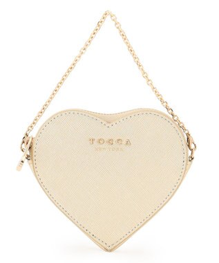 TOCCA 【八木アリサさん着用】WISH IN HEART CHARM POUCH チャームポーチ ゴールド系