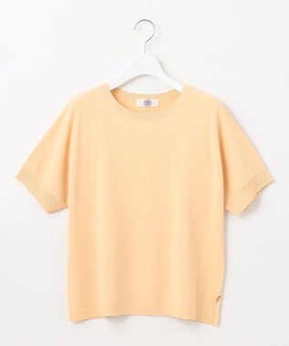 J.PRESS LADIES L 【洗える】レーヨンエリートストレッチ ドルマン ニット イエロー系