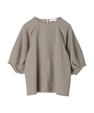Green Parks 接触冷感　ラグランブラウス Dark Beige