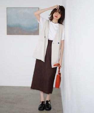 UNFILO BEAUTY MOVE ミドルジレ アイボリー