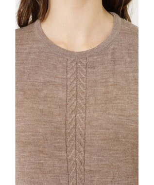 DAKS メリノウールニットワンピース ベージュ