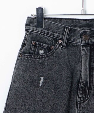 WEGO ダメージデニムショートパンツ ブラックその他