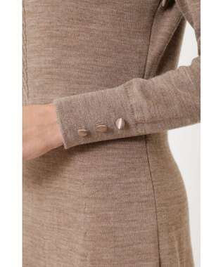 DAKS メリノウールニットワンピース ベージュ