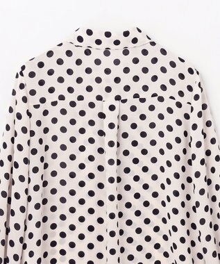 GRACE CONTINENTAL ドットプリントボウタイブラウス キナリ