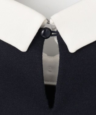 ANY SIS 【WEB・一部店舗限定】カットジャカード襟付き2WAY セットアップ ネイビー系