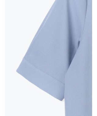 Te chichi 【WEB限定カラーあり】フロントレース5分袖ブラウス ブルー