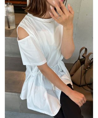 Green Parks ショルダーカットチュニック Off White