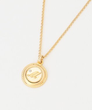 J.PRESS LADIES 【リバーシブル】イニシャルコイン ネックレス M