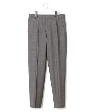 23区 L 【セットアップ対応】ラフィーネウール テーパードパンツ グレーミニチェック