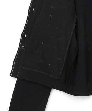 TOCCA 【八木アリサさん着用】FLOWER HIDE AND SEEK ニットジャケット ブラック系