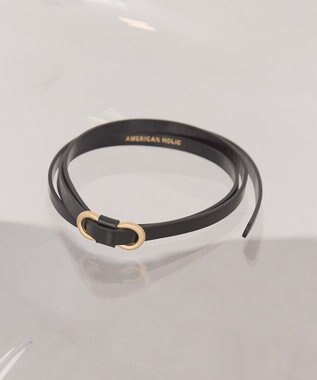 AMERICAN HOLIC スリムピンレスベルト Black