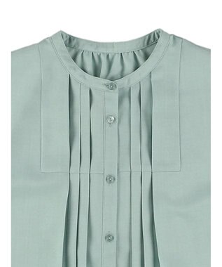 earth music&ecology タックデザインブラウス Green