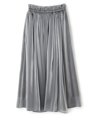 uncrave 【手洗い可】ブライトシャンブレー スカート（uncrave STANDARD） ブルーグレー