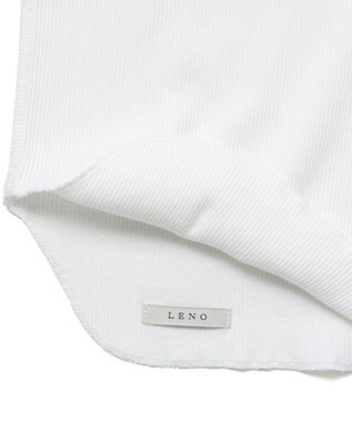 LENO BACK TO FRONT TANK TOP　前後着用可能テレコタンクトップカットソー WHITE