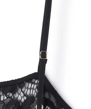 UNFILO レース キャミワンピース ブラック