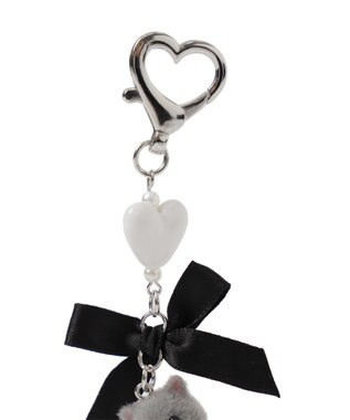 WEGO ハイハイキャットキーホルダー グレー