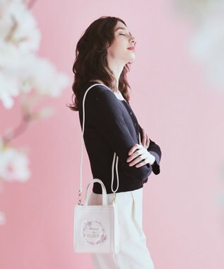 Maison de FLEUR sakuraスクエア2Wayトートバッグ Pink