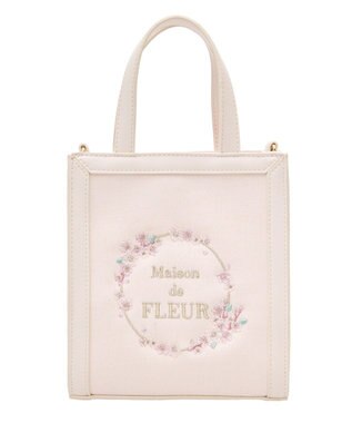 Maison de FLEUR sakuraスクエア2Wayトートバッグ Pink