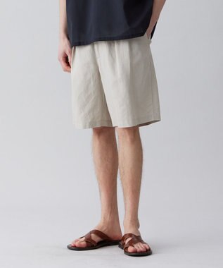 UNFILO MENS ライトリネン ショートパンツ [23年春夏商品] グレージュ