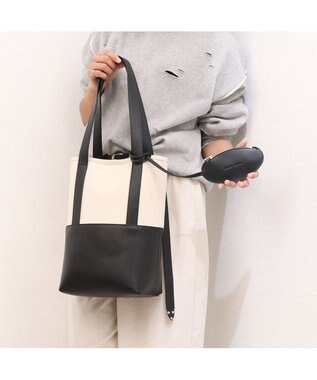 UNBILLION カシュカシュ cachecache / サニーデイキャンバスバケツトート ブラック