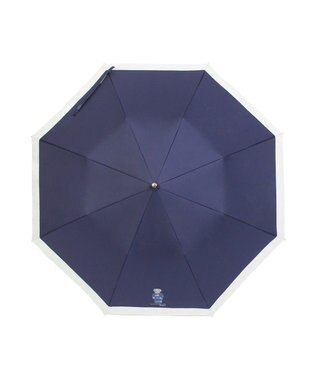 MOONBAT 【WEB限定/遮光率100%/遮熱/UV】POLO RALPH LAUREN（ポロ ラルフローレン）晴雨兼用日傘 ポロベア バイカラー 折りたたみ傘 楽折 ネイビー×オフ
