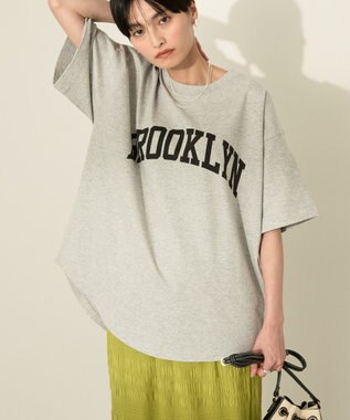 AMERICAN HOLIC BROOKLYN カレッジロゴBIGTシャツ Gray Mixture