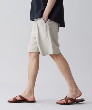 UNFILO MENS ライトリネン ショートパンツ [23年春夏商品] グレージュ