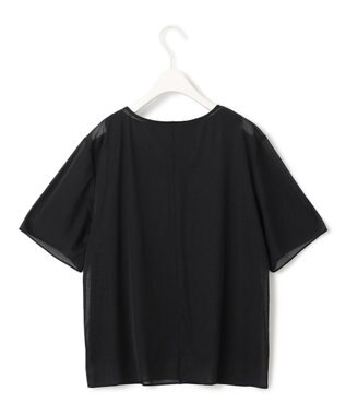 ICB 【洗える】シアージャージ カットソー ブラック系