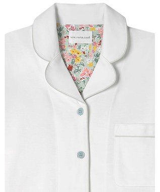 une nana cool 【綿混】天竺パジャマ MADE WITH LIBERTY FABRIC ホワイト