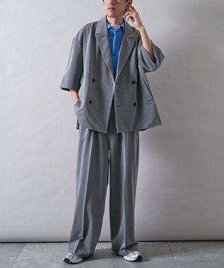 CRAFT STANDARD BOUTIQUE 半袖ダブルテーラードセットアップ