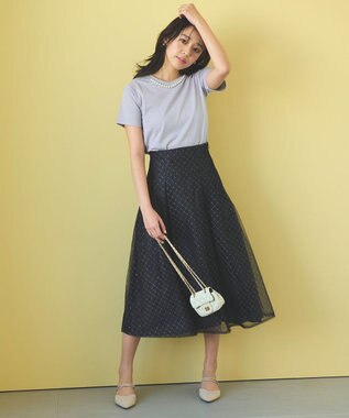 Feroux ダイヤチュール スカート グレー系