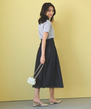 Feroux ダイヤチュール スカート グレー系