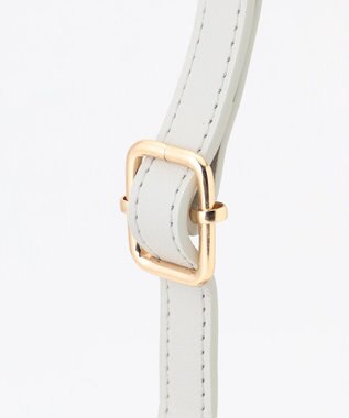 ANY 【2WAY】メタルハンドルバッグ ライトグレー