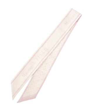 Maison de FLEUR モノグラム柄スカーフ Light Pink