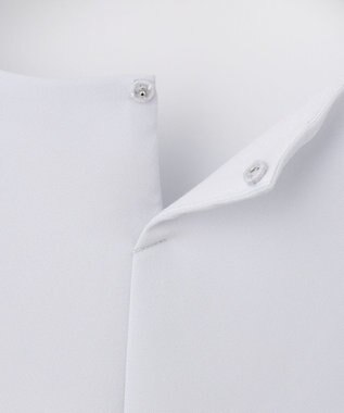 J.PRESS LADIES S ポリエステルツイル タックネック カットソー サックスブルー系