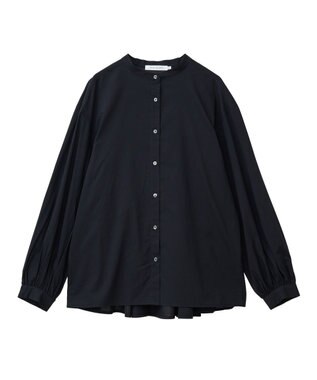 AMERICAN HOLIC イージーケアバックフリルバンドカラーシャツ Black