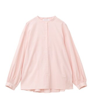 AMERICAN HOLIC イージーケアバックフリルバンドカラーシャツ Light Pink
